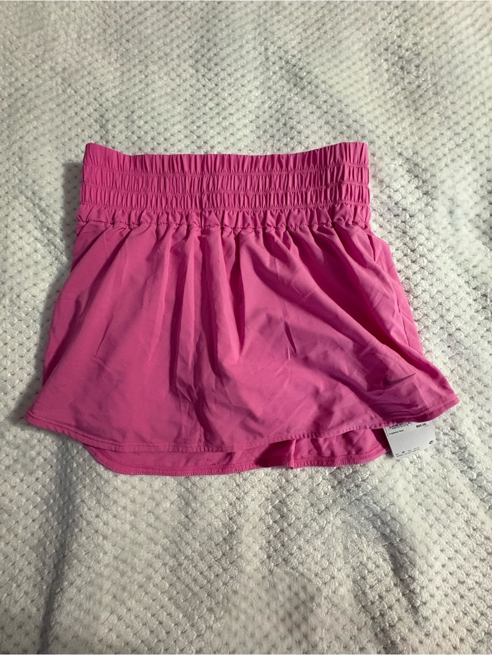 Nike Hot Pink Women's Athletic Skort with Smocked Waist
